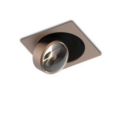 c.Flap recessed Q BroBro 100° soft beam | Brushed Bronze/Brushed Bronze | Lámparas empotrables de techo | CHRISTOPH