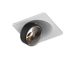 c.Flap recessed P BW 50° soft beam | Stealth Black/Satin White