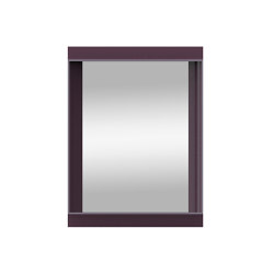 Coves | Wall mirrors with shelf - Aubergine 60x80 cm | Miroirs | Magis