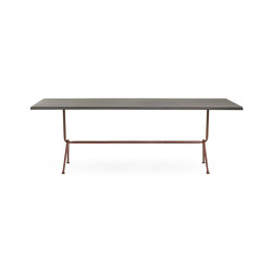 Officina | Table - Painted Brown x Dark Grey