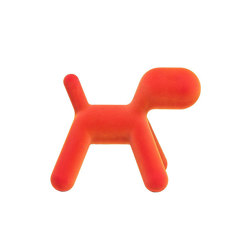 Puppy | Abstract plastic dog - 02 Orange Iridescent | Objetos | Magis