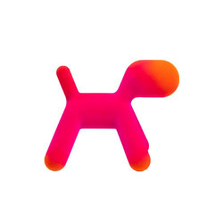 Puppy | Abstract plastic dog - 12 Fuchsia / Orange | Objetos | Magis