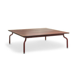 South | Low Table - Bordeaux x Lava Stone Red | Couchtische | Magis