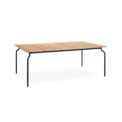 South | Table - Night Blue x Teak | Esstische | Magis