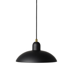 Kaiser Idell™ Pendant | Matt black & Brass | Pendelleuchten | Fritz Hansen