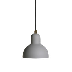 Kaiser Idell™ Pendant | Easy grey & Brass | Pendelleuchten | Fritz Hansen