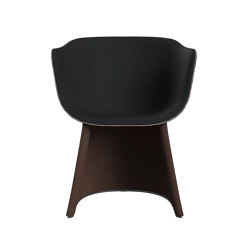 Monolit™ | CM221, Dining chair with leather piping | Chairs | Fritz Hansen