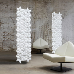 Hängender Raumteiler Facet 68 x 217 cm in Weiß |  | Bloomming
