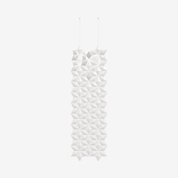 Séparateur d’espace suspendu Facet 68 x 217cm Blanc | Sound absorbing room divider | Bloomming