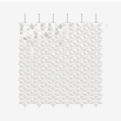 Facet hanging room divider 204 x 207cm in White | Schalldämpfende Raumteiler | Bloomming