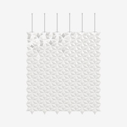 Facet hanging room divider 204 x 226cm in White | Divisores de habitaciones fonoabsorbentes | Bloomming