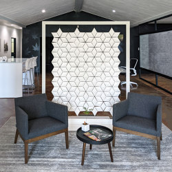 Freestanding room divider Facet 170 x 200cm in White | Privacy screen | Bloomming