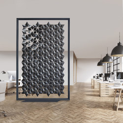 Freestanding room divider Facet 170 x 258cm in Graphite |  | Bloomming