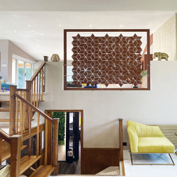 Freestanding room divider Facet 204 x 180cm in Chestnut | Pareti mobili | Bloomming