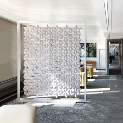 Freestanding room divider Facet 238 x 258cm in Pearl Gray | Privacy screen | Bloomming