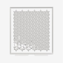 Separador de ambientes independiente Facet 238 x 260 cm Gris Perla | Privacy screen | Bloomming