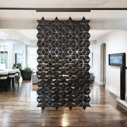 Facet hanging room divider 136 x 236cm with sliding solution |  | Bloomming