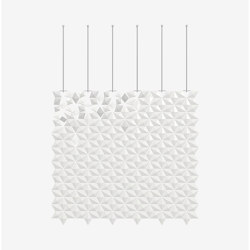 Facet hanging room divider 204 x 187cm in White | Schalldämpfende Raumteiler | Bloomming