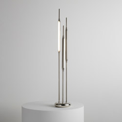 Reed Table Light large polished nickel | Lampade tavolo | Tom Kirk Lighting