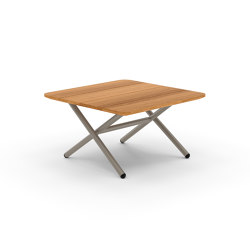 Garda low table 65x65 iroko table top | Coffee tables | Bivaq