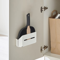 Dustpan and Brush Holder | Kitchen organization | peka-system