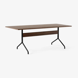 Pavilion AV19 Lacquered Walnut w. Black Base | Contract tables | &TRADITION