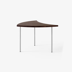 Pinwheel HM7 Oiled Walnut w. Stainless Steel base | Side tables | &TRADITION