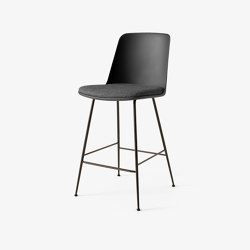 Rely HW92 Black & Re-Wool 198 w. Bronzed base | Bar stools | &TRADITION