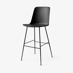 Rely HW96 Black w. Black base | Bar stools | &TRADITION
