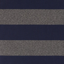 Big Stripe in/out | navy blue-melange grey | Shape rectangular | Woodnotes
