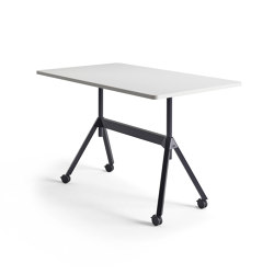 Level Table, Height-Adjustable with Castors | 4-leg base | COR Sitzmöbel