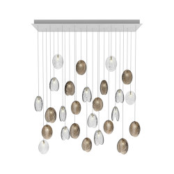MUSSELS chandelier of 26 pcs rectangular | Pendelleuchten | Bomma