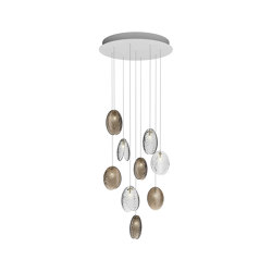MUSSELS chandelier of 9 pcs | Suspensions | Bomma