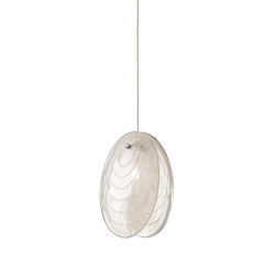 MUSSELS single pendant alabaster anthracite | Suspended lights | Bomma