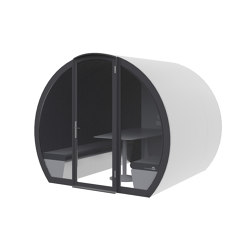 6 Person Fully Enclosed Meeting Pod with Acoustic Back Panel |  | The Meeting Pod