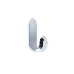 Curve Mini Hooks Silver | Ganchos simples | Normann Copenhagen