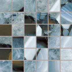 Tele di Marmo Precious Mosaico 30x30 Agate Azure | Shape square | EMILGROUP