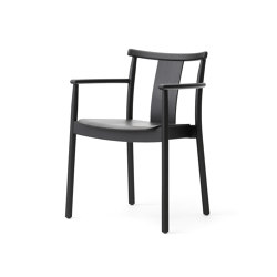 Merkur Dining Chair W. Armrest | Black Oak | Stühle | Audo Copenhagen