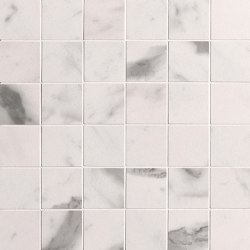Roma Stone Carrara Superiore Macromosaico Satin 30X30 | Colour white | Fap Ceramiche