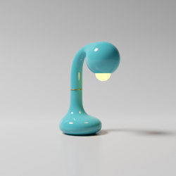 Table Lamp 12” Gloss Sky Blue |  | Entler
