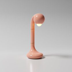 Table Lamp 18” Gloss Pink | Lámparas de sobremesa | Entler