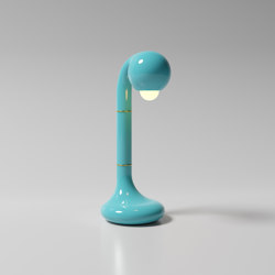 Table Lamp 18” Gloss Sky Blue | Table lights | Entler