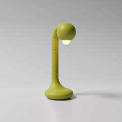 Table Lamp 18” Matte Chartreuse