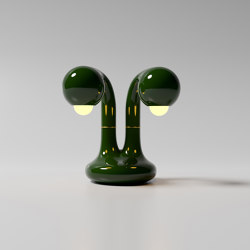 Table Lamp 2-Globe 12” Gloss Ivy | Lámparas de sobremesa | Entler