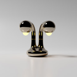 Table Lamp 2-Globe 12” Palladium | Table lights | Entler