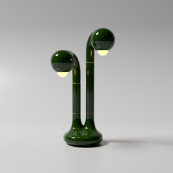 Table Lamp 2-Globe 22” Gloss Ivy | Table lights | Entler