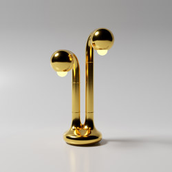 Table Lamp 2-Globe 22” Gold | Table lights | Entler