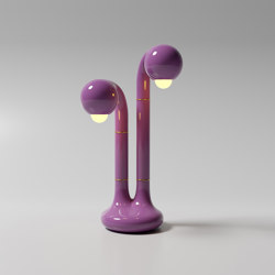 Table Lamp 2-Globe 22” Lavender | Table lights | Entler