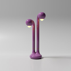 Table Lamp 2-Globe 28” Lavender |  | Entler