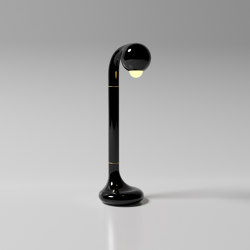 Table Lamp 24” Gloss Black | Lámparas de sobremesa | Entler